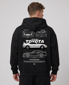 Nissan Skyline R34 OVS Zip Black - model back print (reused twin)