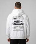 Nissan Skyline R34 OVS Zip White - model back print (reused twin)