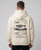 Nissan Skyline R34 OVS Zip White Sand - model back print (reused twin)