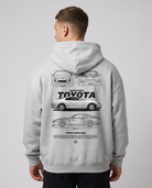 Nissan Skyline R34 OVS Zip Light Asphalt - model back print (reused twin)