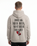 Break her bed not her heart OVS Zip Light Asphalt - model back print (reuse OVS Hoodie back)