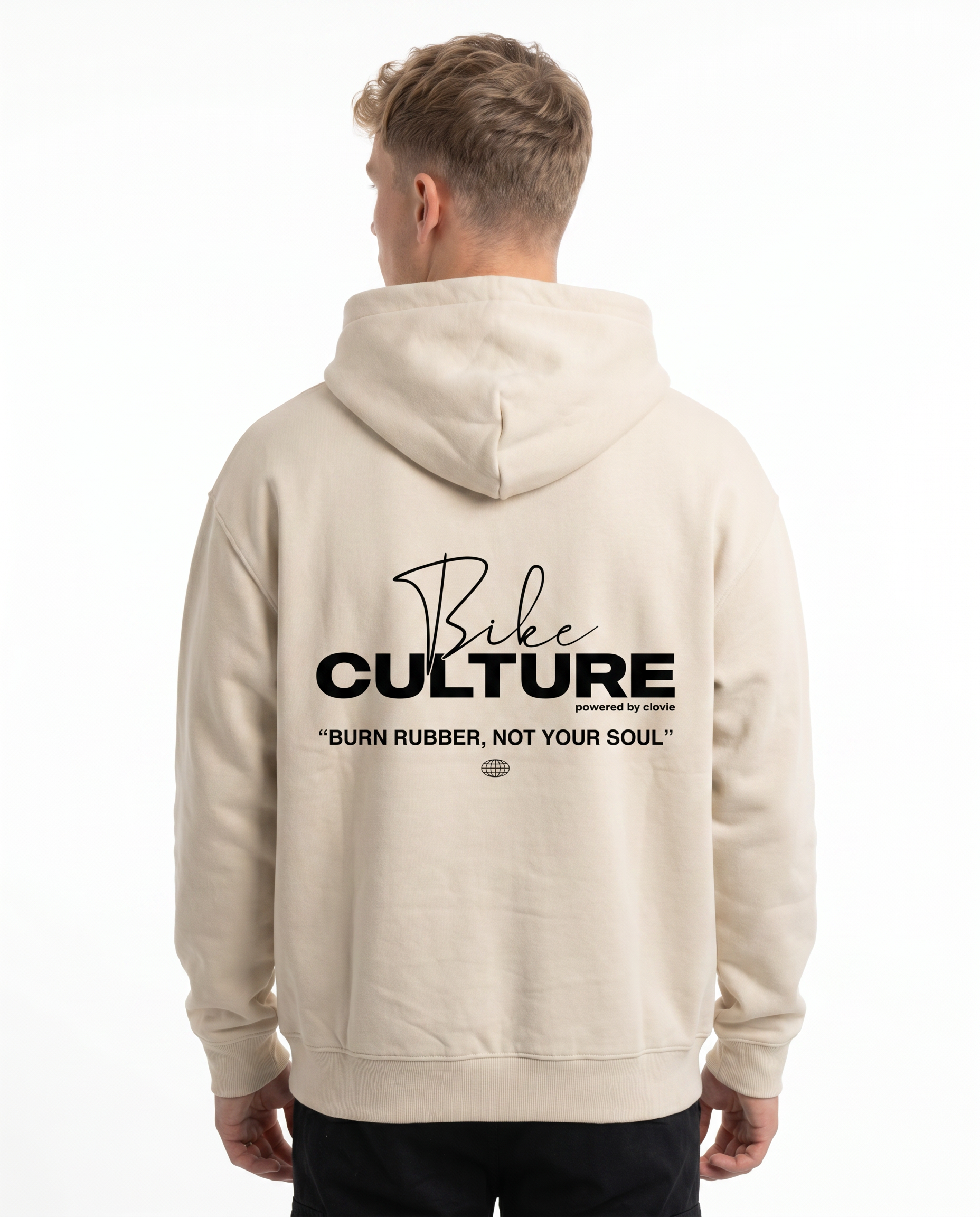 Bike culture White Sand - model back print