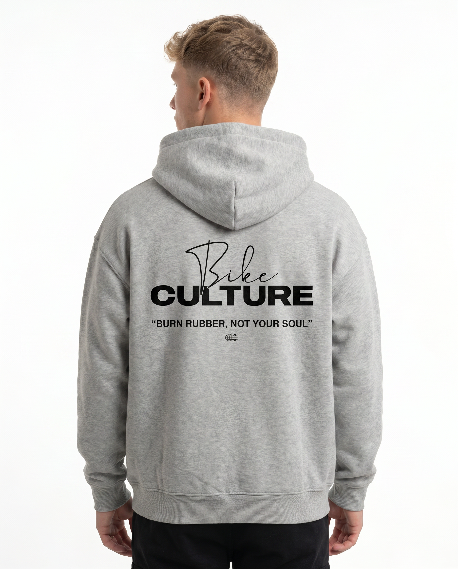 Bike culture Light Asphalt - model back print