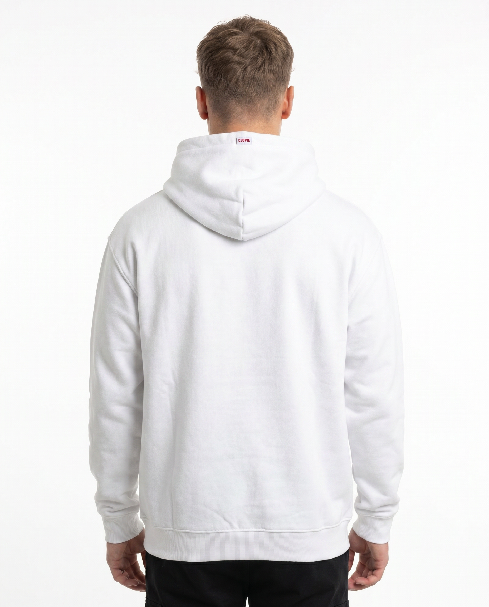 Hot girls love motorcycles Hoodie Arctic White - model back