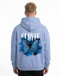 Butterfly OVS Zip Powder Blue - model back print