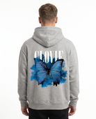 Butterfly OVS Zip Light Asphalt - model back print