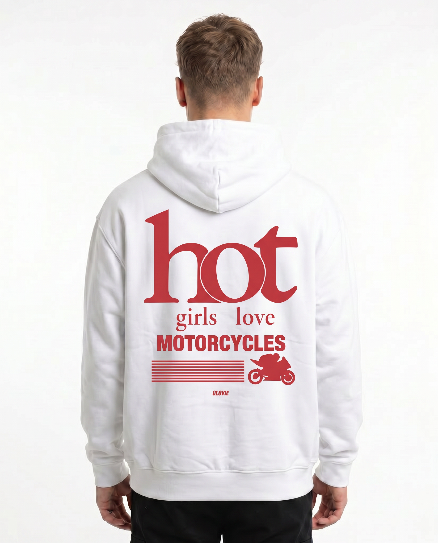 Hot girls love motorcycles OVS Hoodie AW - model back print (H.A 1:1)
