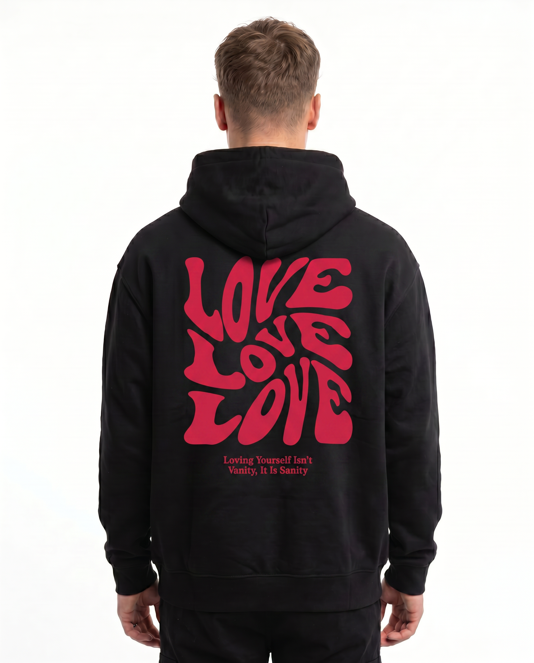 Loving yourself OVS Zip Black - model back print (H.A 1:1)