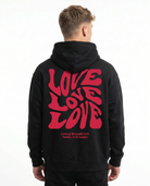 Loving yourself OVS Hoodie Black - model back print (H.A 1:1)