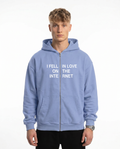 I feel in love on the internet OVS Zip Powder Blue - model front print