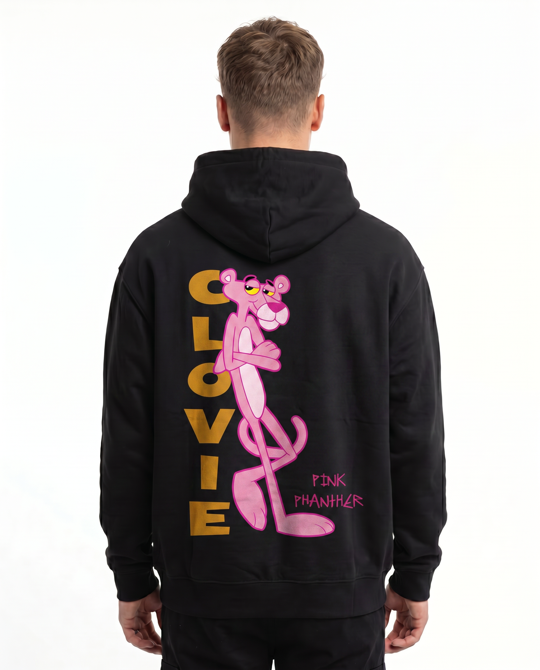 Pink panther OVS Zip Schwarz - model back print