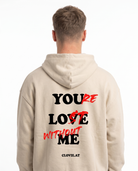 You're lost without me OVS Zip White Sand - model back print H.A 1:1