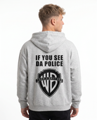 If you see da police OVS Zip Light Asphalt - model back print H.A 1:1