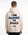 I am allergic to police OVS Zip White Sand - model back print (sister)