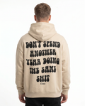 Doing the same shit OVS Hoodie White Sand - model back print