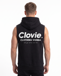 Make your dreams come true Sleeveless Hoodie Black - model back print