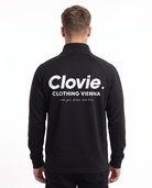 Make your dreams come true Half-Zip Longsleeve Black - model back print