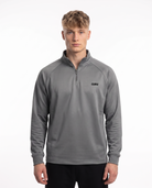Half-Zip Longsleeve Grey - model front v3