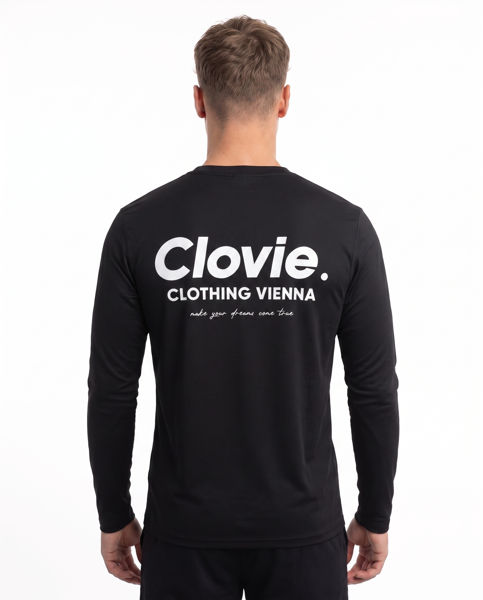 Sport Longsleeve Black - model back print