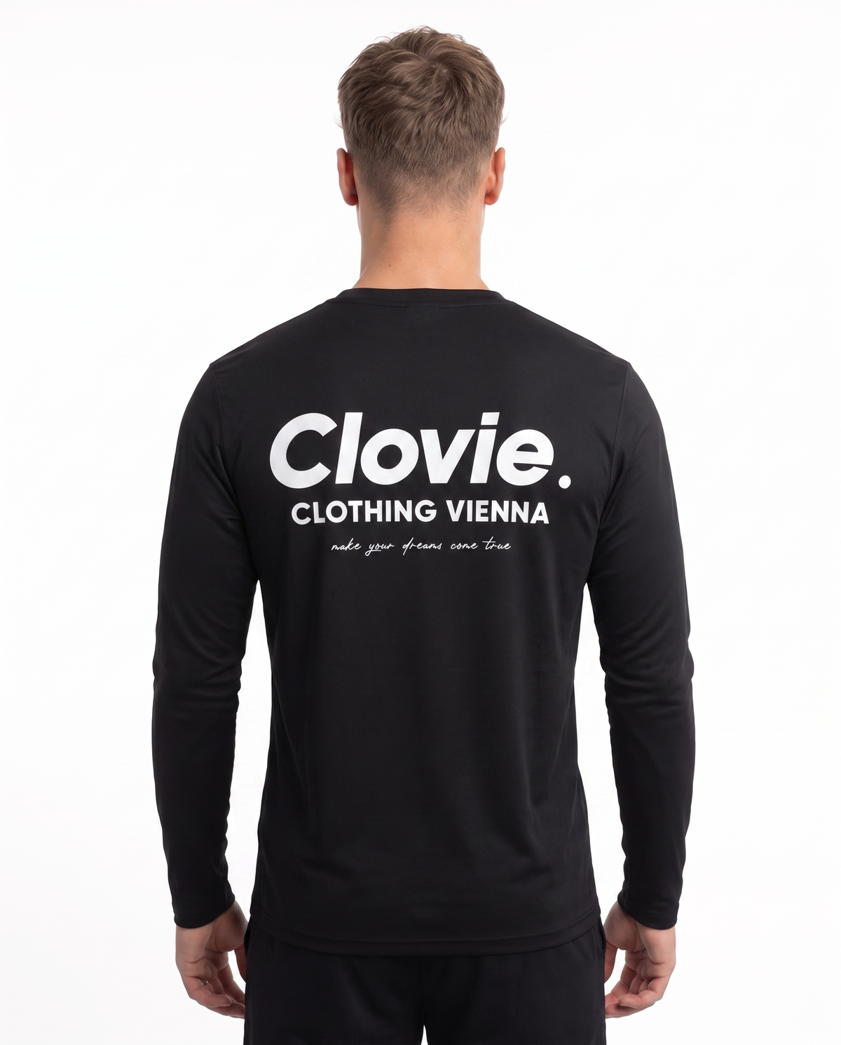 Sport Longsleeve Black - model back print