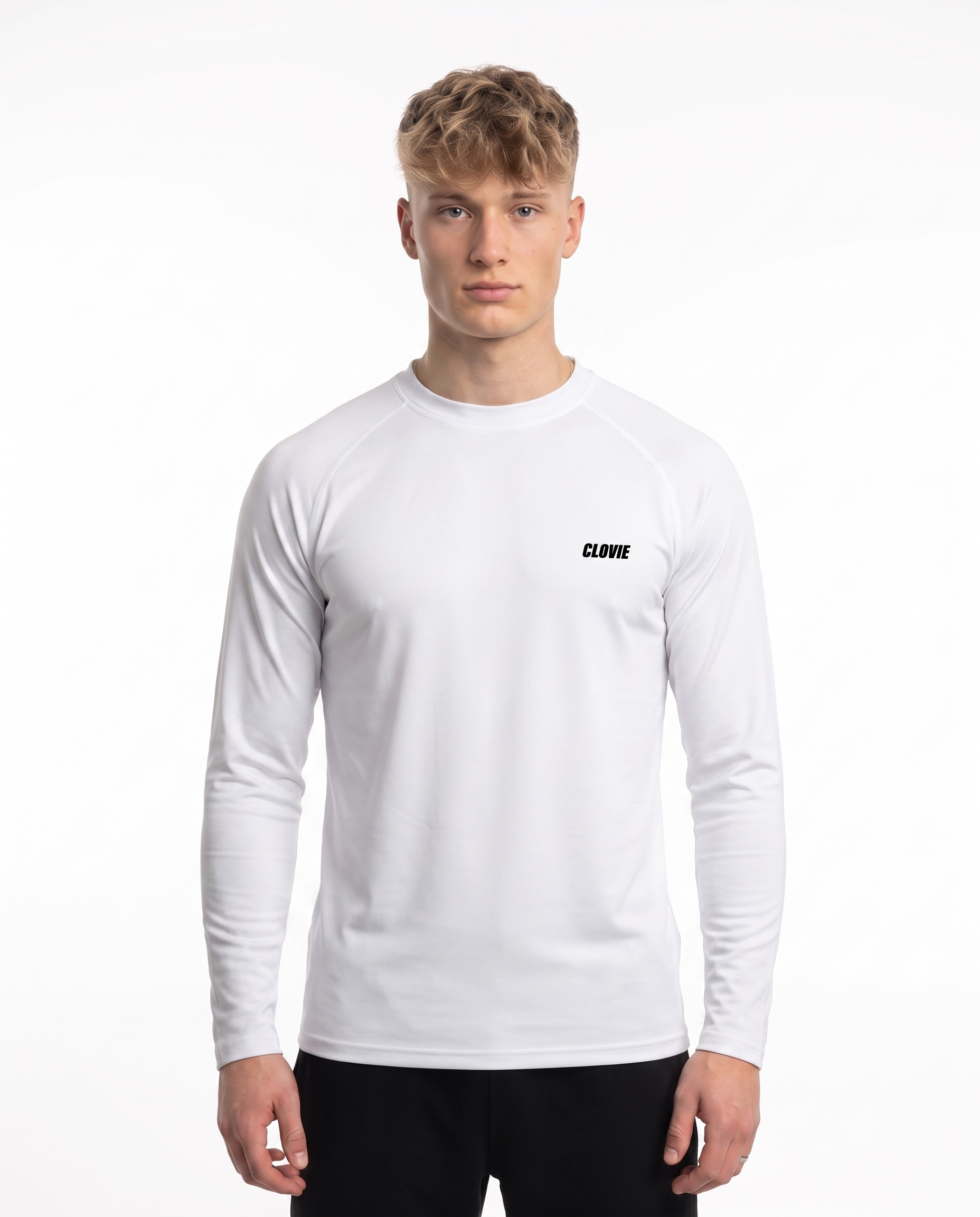 Sport Longsleeve White - model front