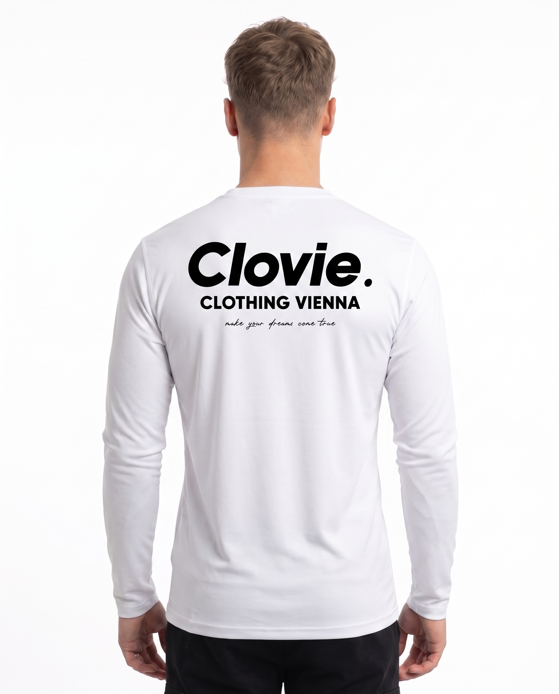 Sport Longsleeve White - model back print
