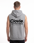 Make your dreams come true Sleeveless Hoodie Oxford Grey - model back print