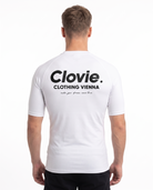 Sport Tee White - model back print (natural)