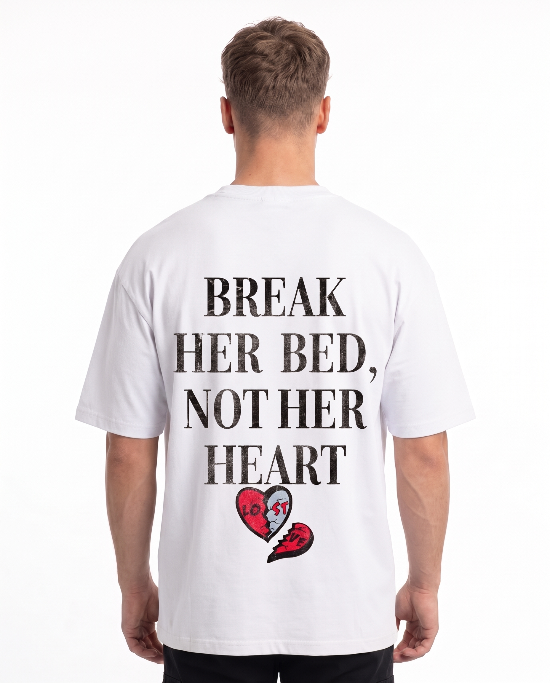 Break her bed OVS Tee White - model back print (edit-ref from Sand)