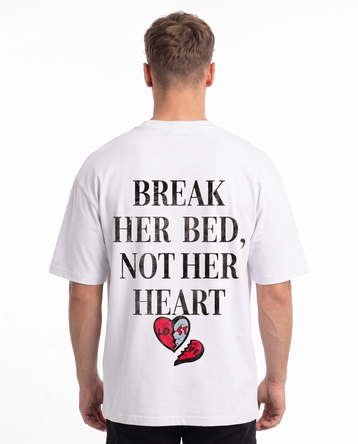 Break her bed OVS Tee White - model back print (edit-ref from Sand)