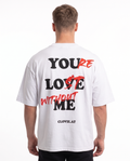 You're lost OVS Tee White - model back print (edit-ref from Natural Raw)