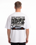 Need money for porsche OVS Tee White - model back print