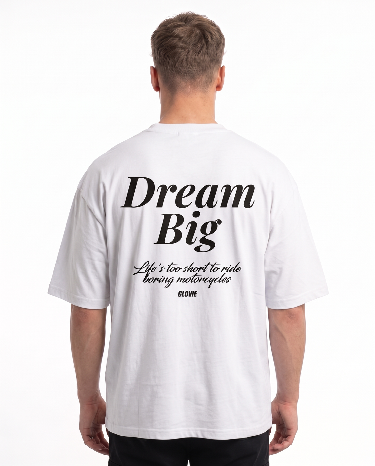 Dream big OVS Tee White - model back print