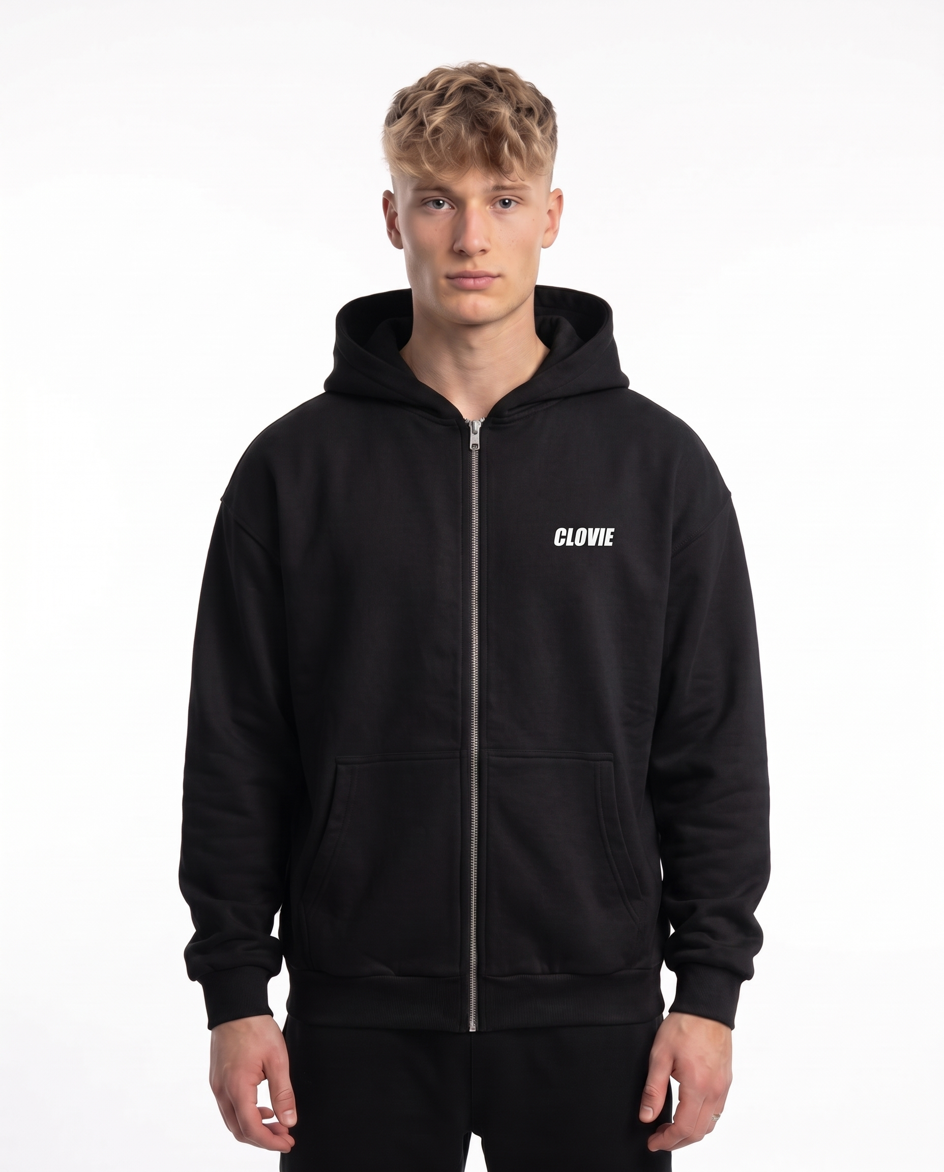 Angel wings OVS Zip Black - model front