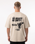 No brakes no limits OVS Tee Sand - model back print