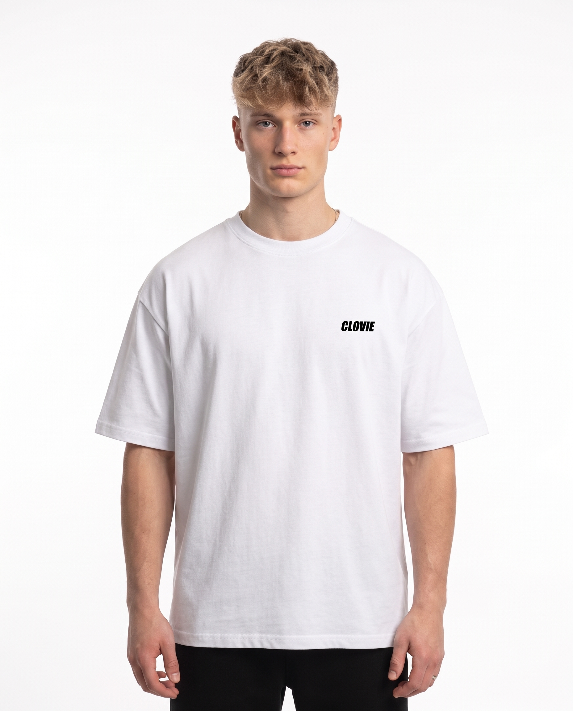 BUGATTI Chiron OVS Tee White - model front