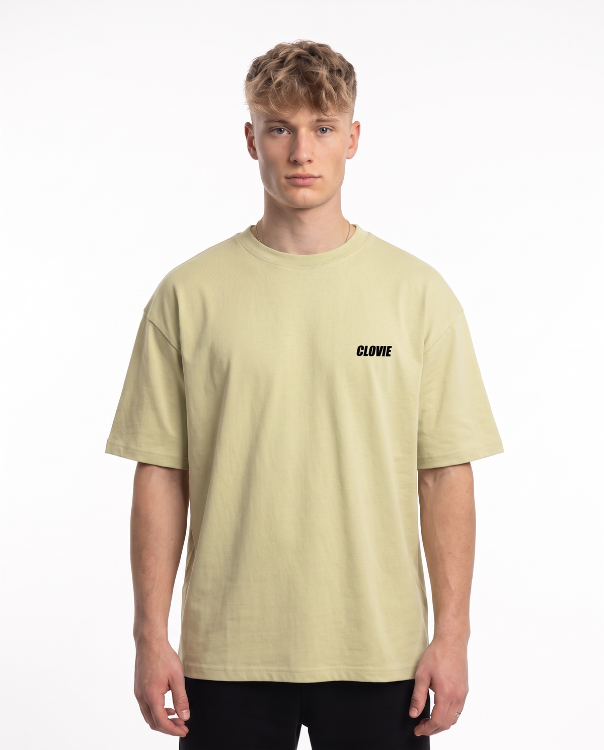 BUGATTI Chiron OVS Tee Soft Yellow - model front