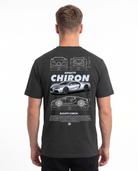 BUGATTI Chiron Std Tee Black - model back print