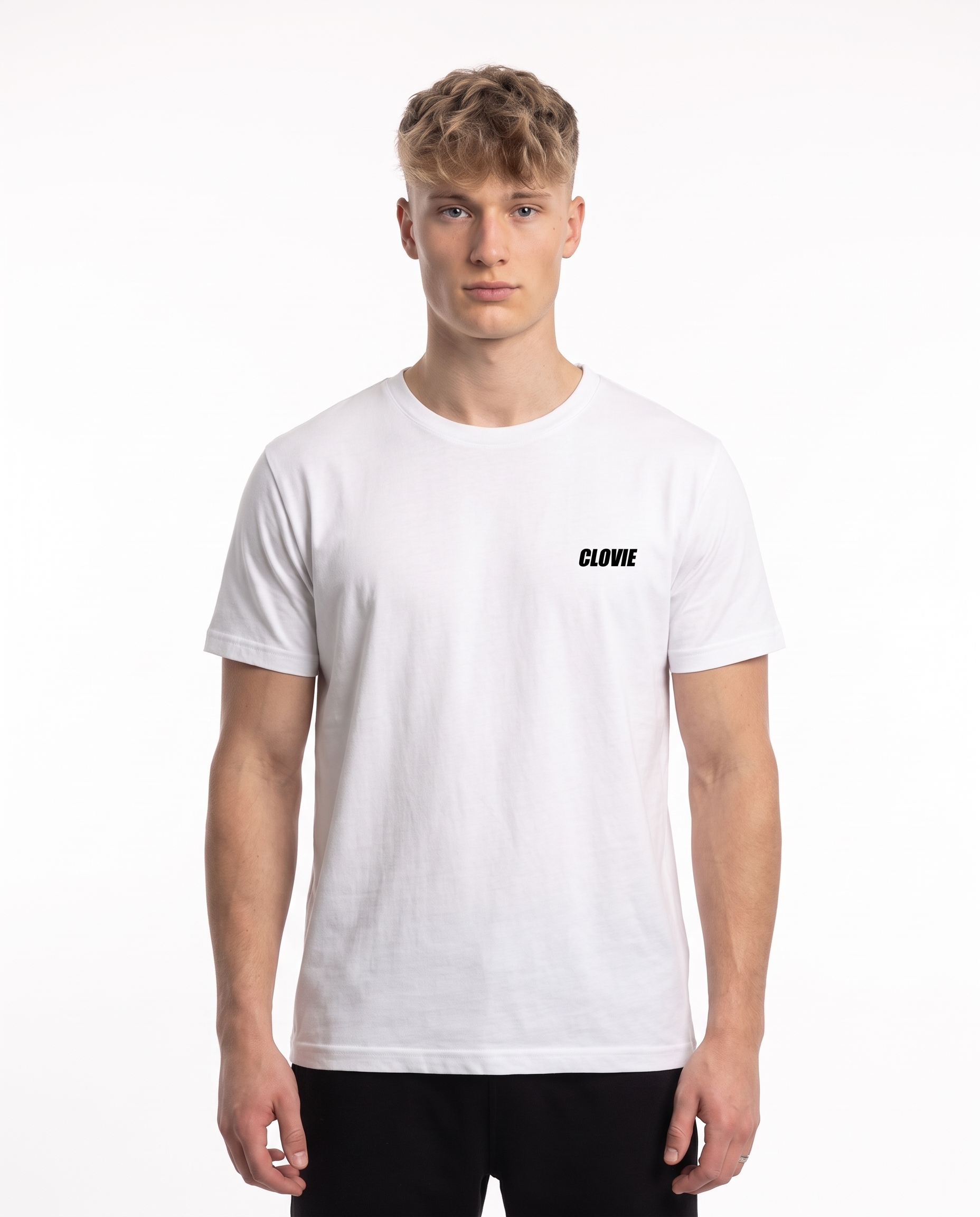 BUGATTI Chiron Std Tee White - model front