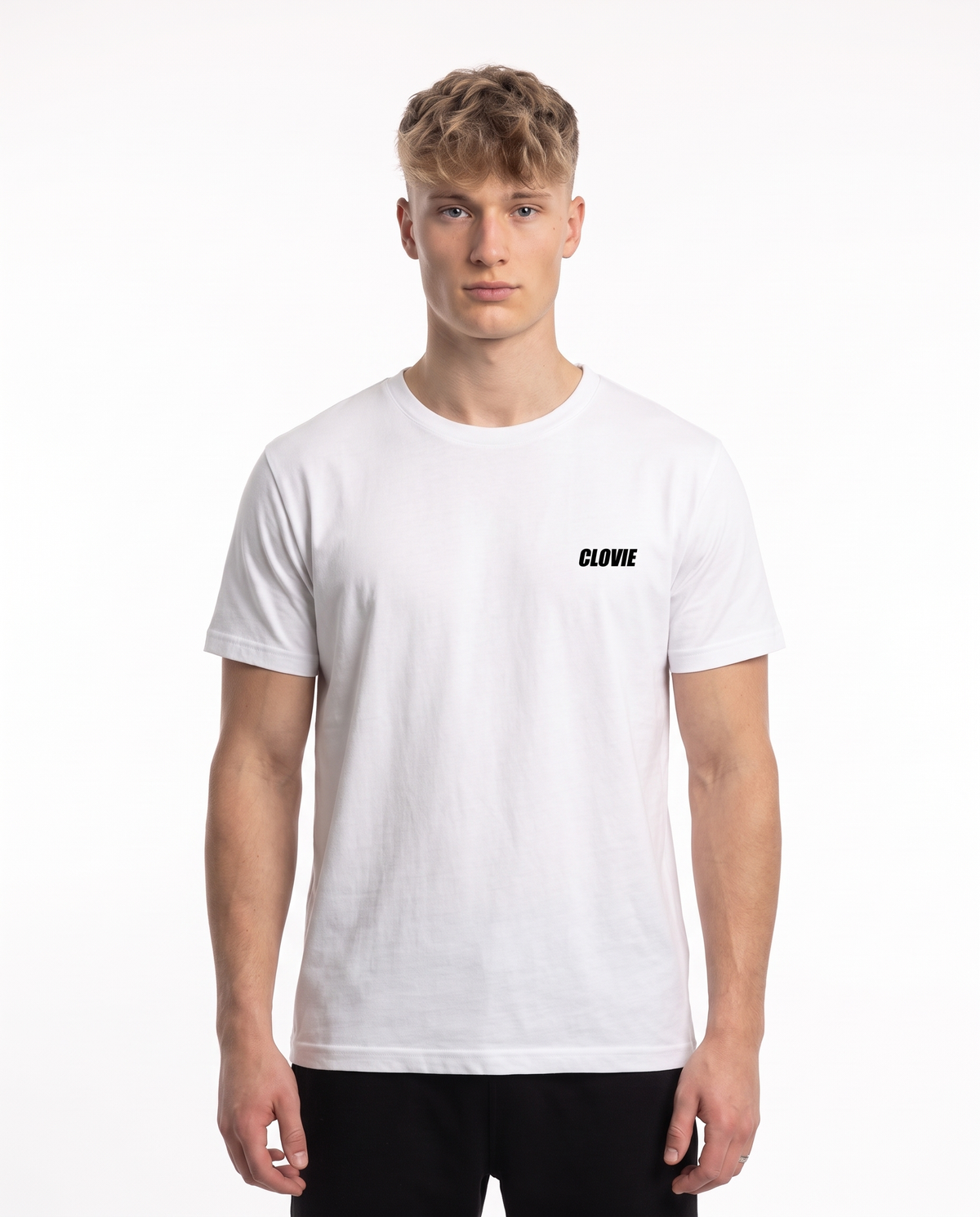 BUGATTI Chiron Std Tee White - model front