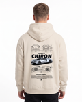BUGATTI Chiron Super Sport Oversized Hoodie White Sand – Rückseite