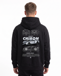 BUGATTI Chiron Super Sport Hoodie Jet Black – Rückseite