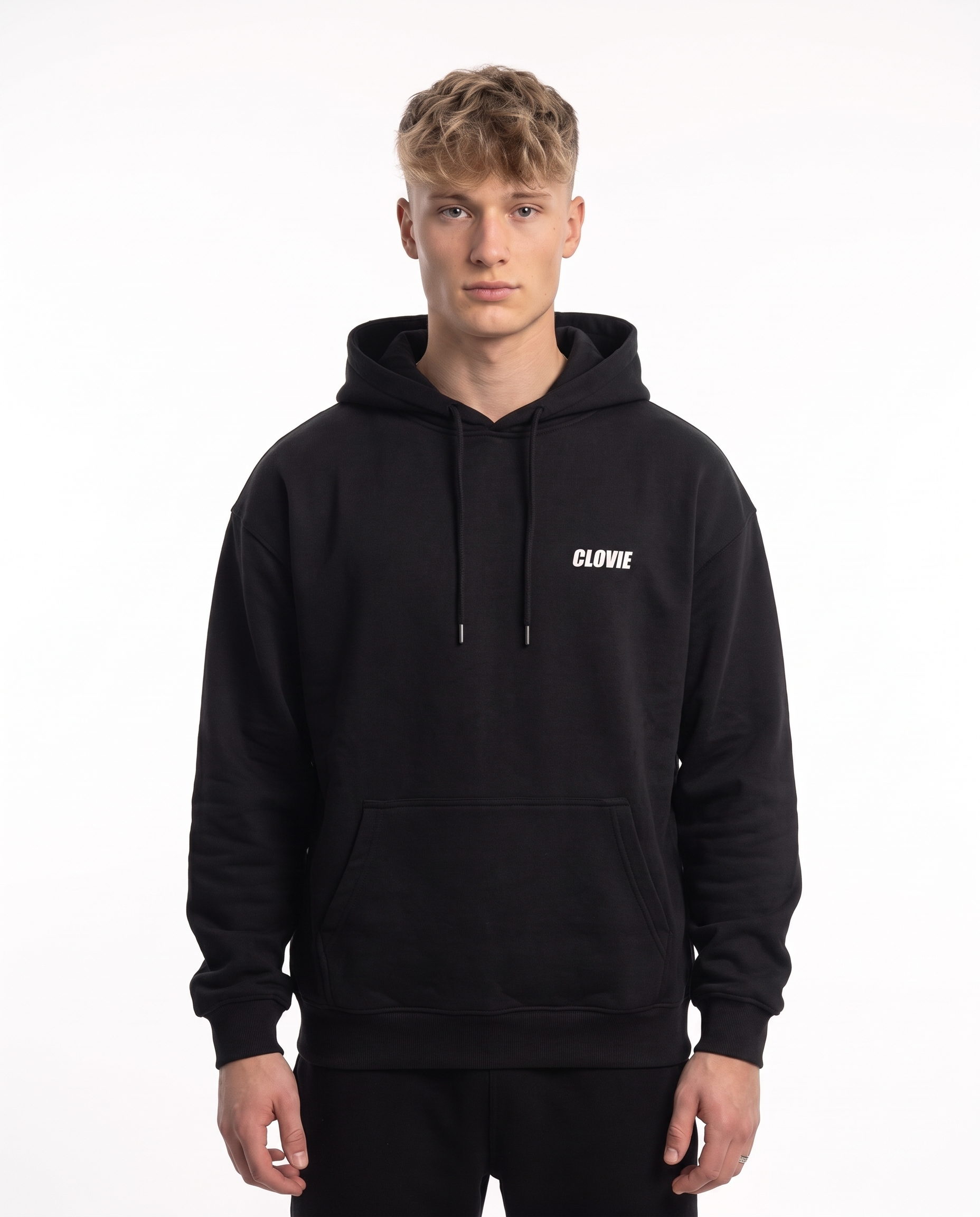 BUGATTI Chiron Super Sport Hoodie Jet Black – Vorderseite