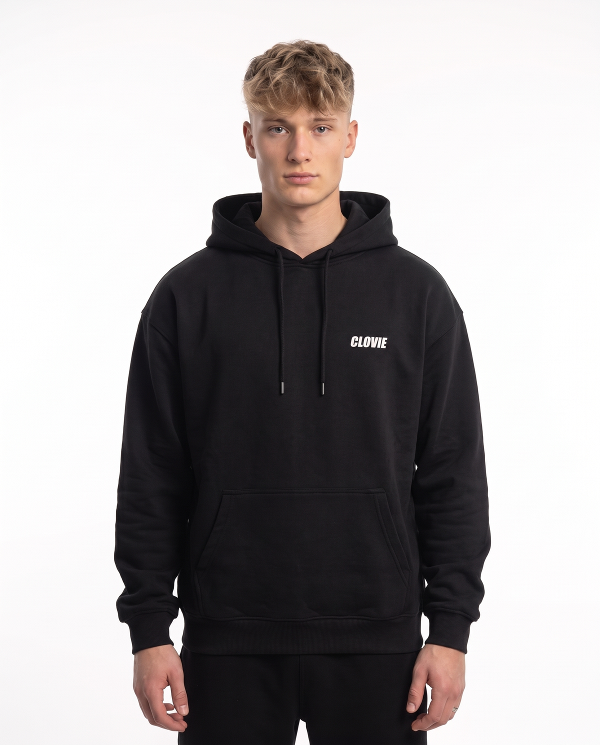 BUGATTI Chiron Super Sport Hoodie Jet Black – Vorderseite