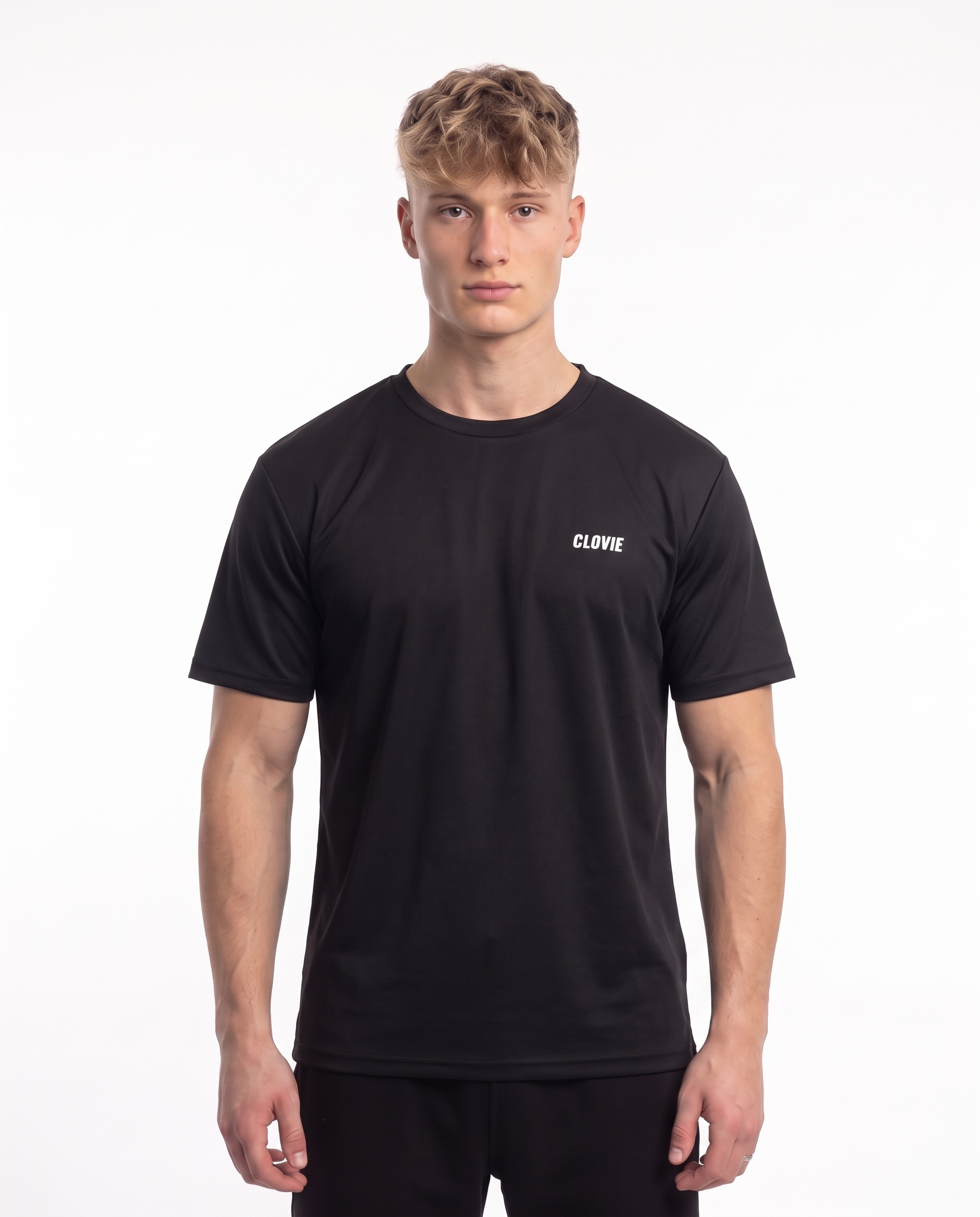 Sport Tee Black - model front