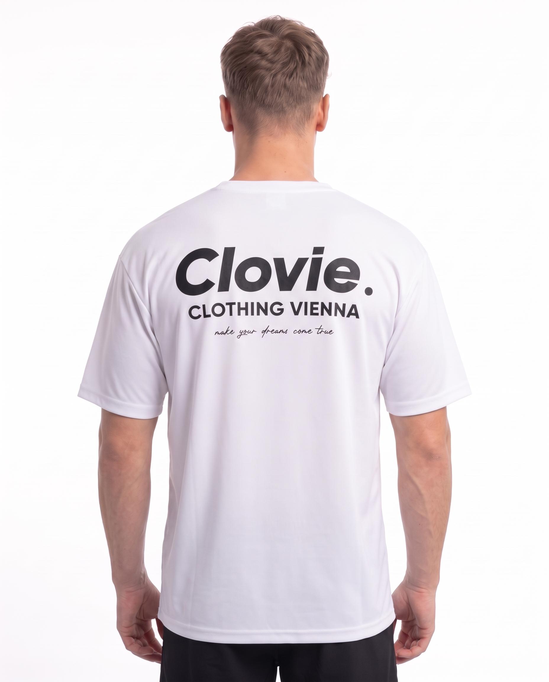 Sport Tee White - model back print