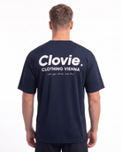 Sport Tee Navy - model back print
