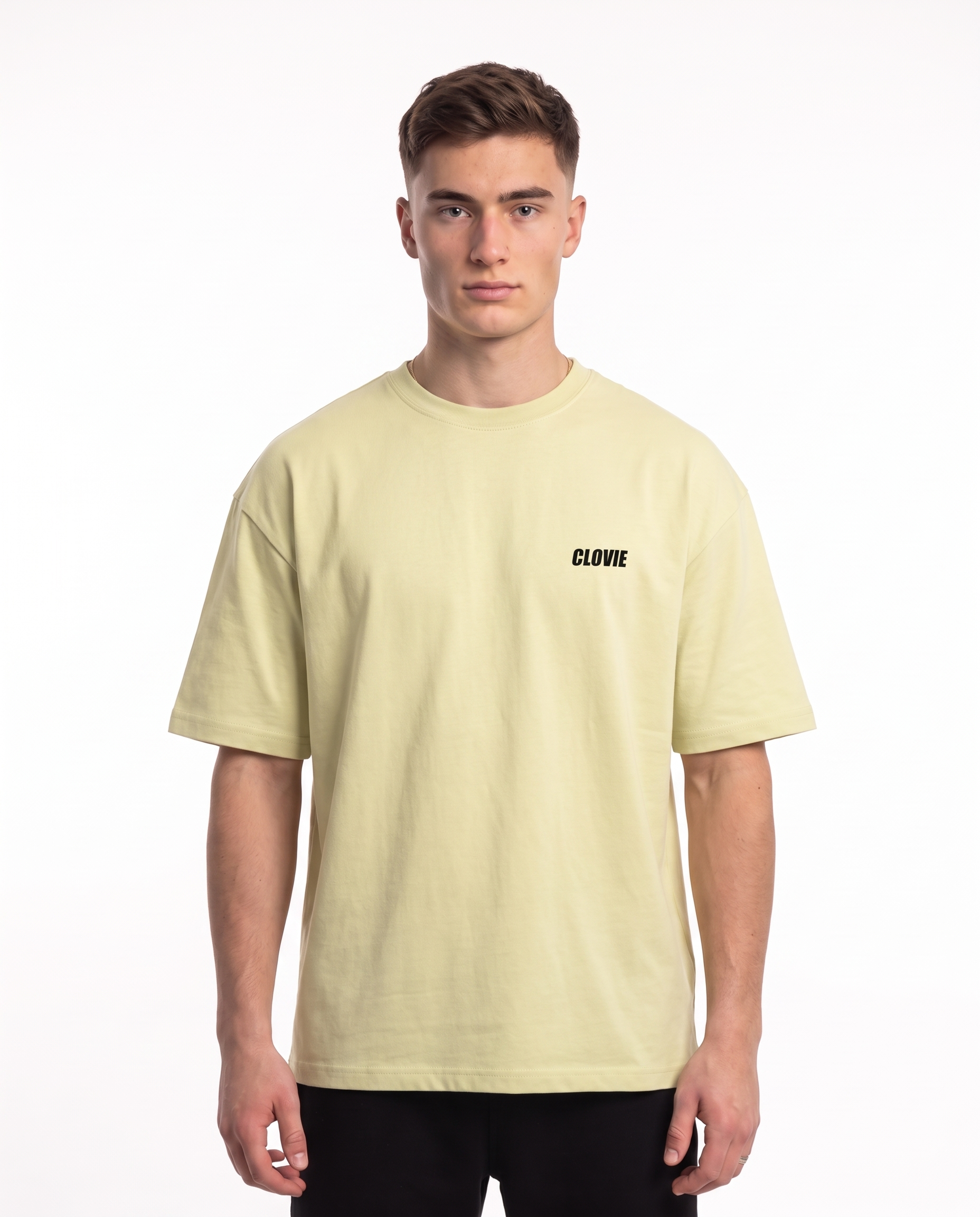 Porsche GT3 RS Oversized Tee Soft Yellow – Vorderseite