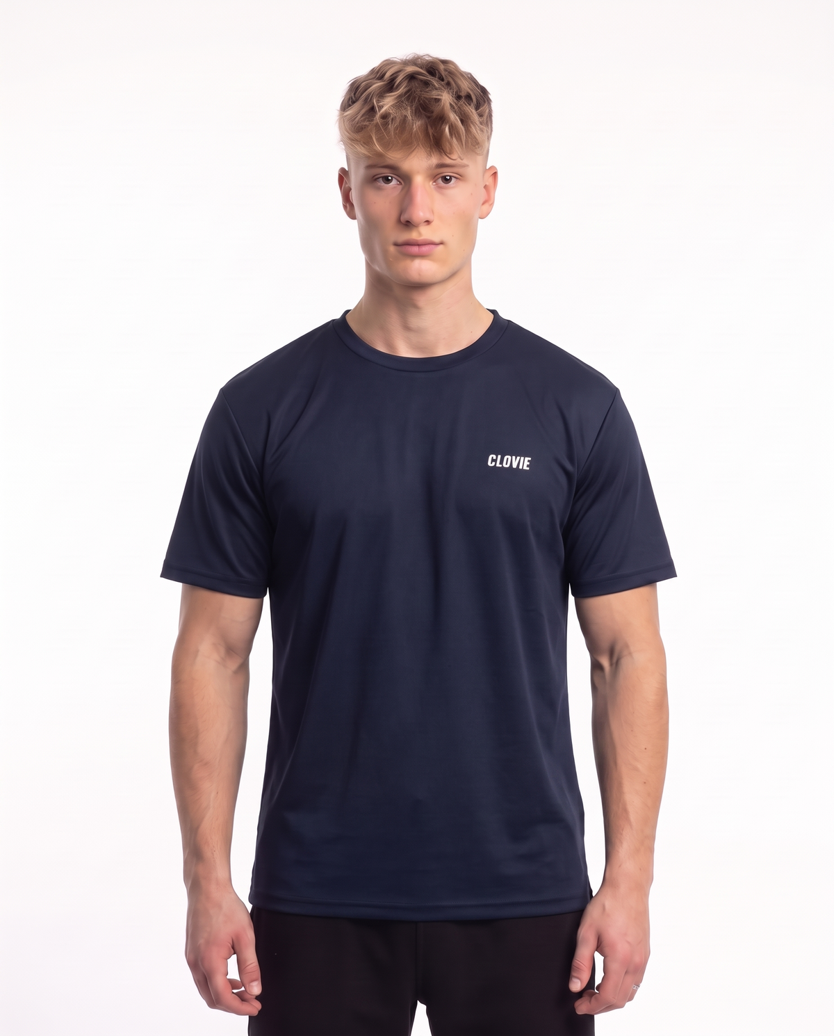 Sport Tee Navy - model front