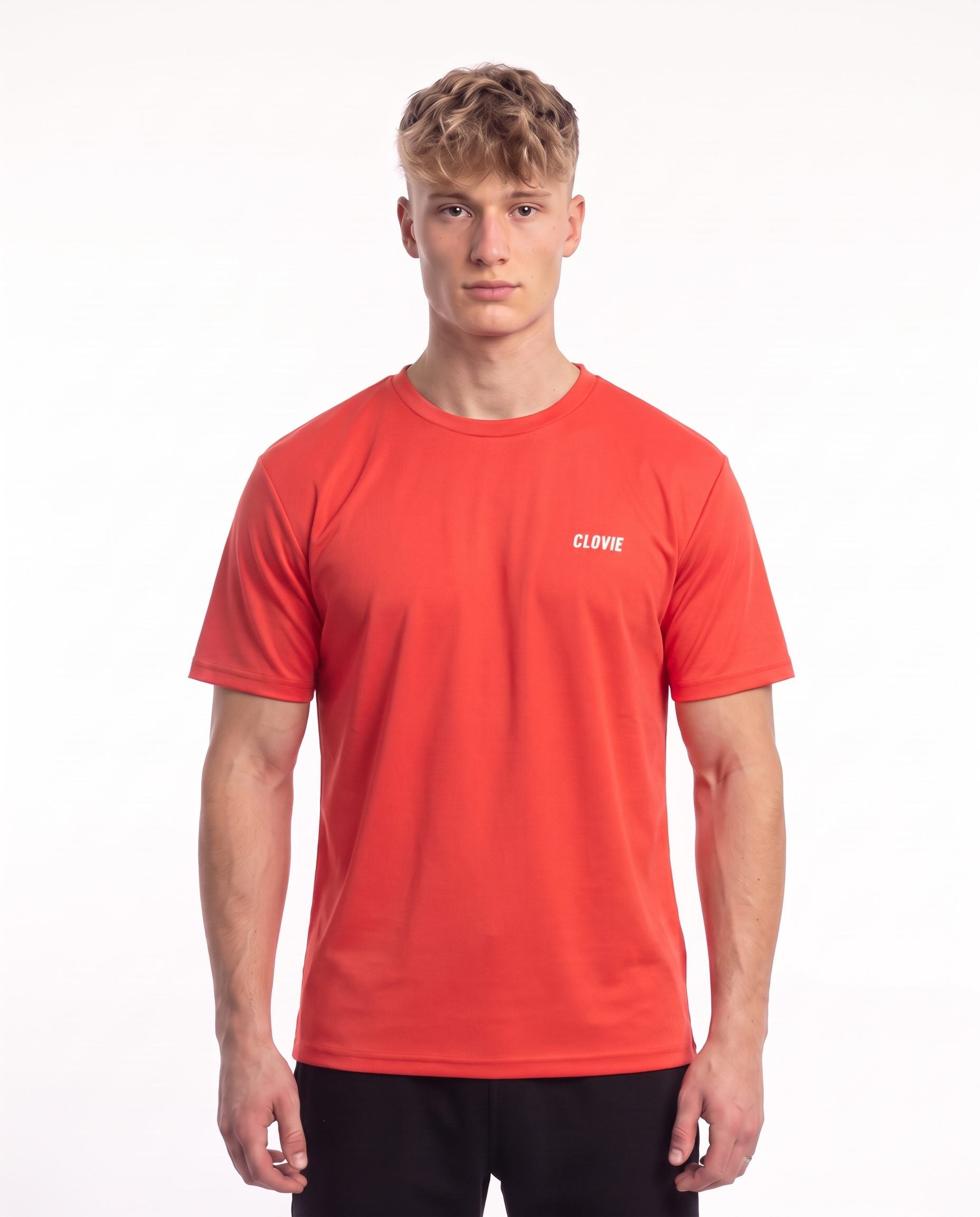 Sport Tee Red - model front